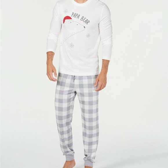 Family PJs Other - NWT! Family PJs Men Sz L Papa Bear 2pcs Printed Pa